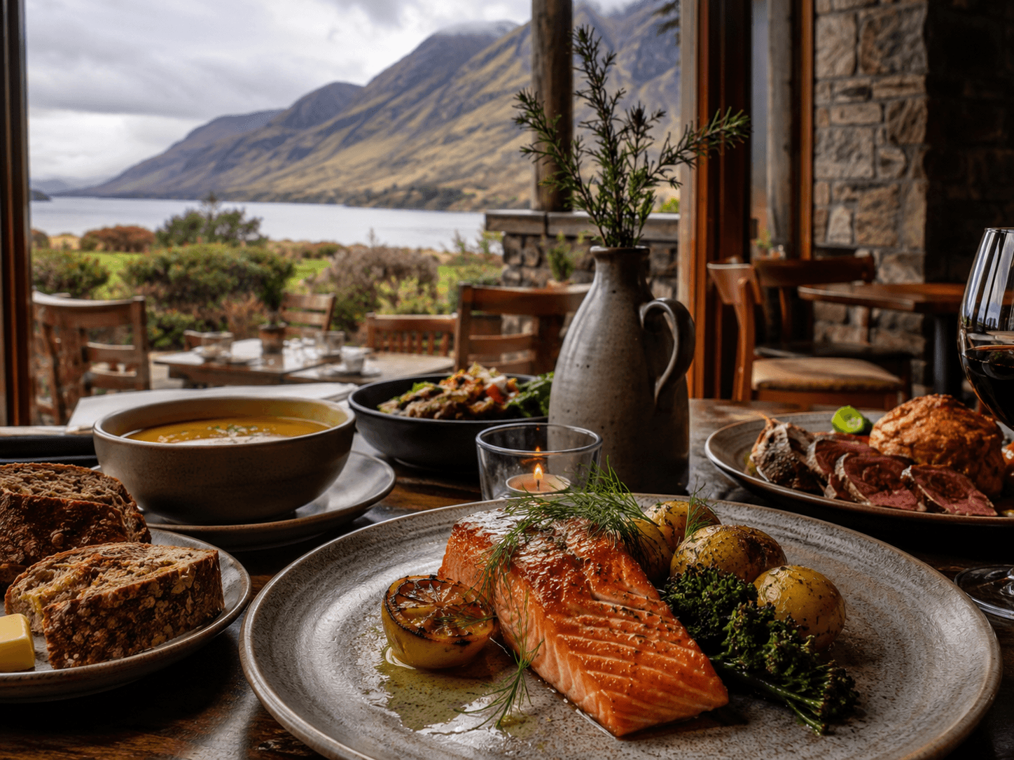 Willow & Gray restaurant concept website
